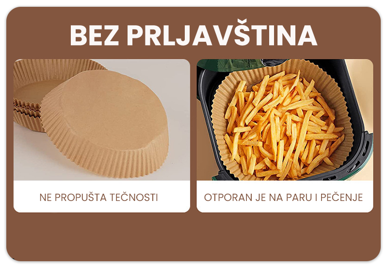 papir za pečenje za airfryer