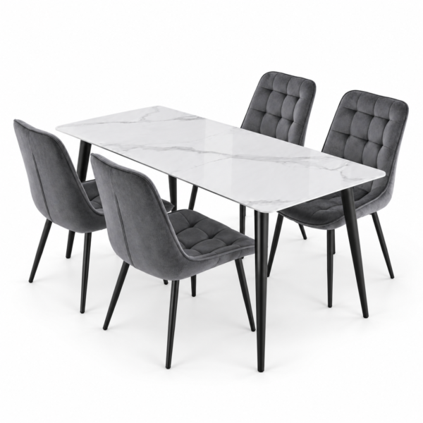 Trpezarijski set Tokyo – stol 120×70 cm + 4 stolice